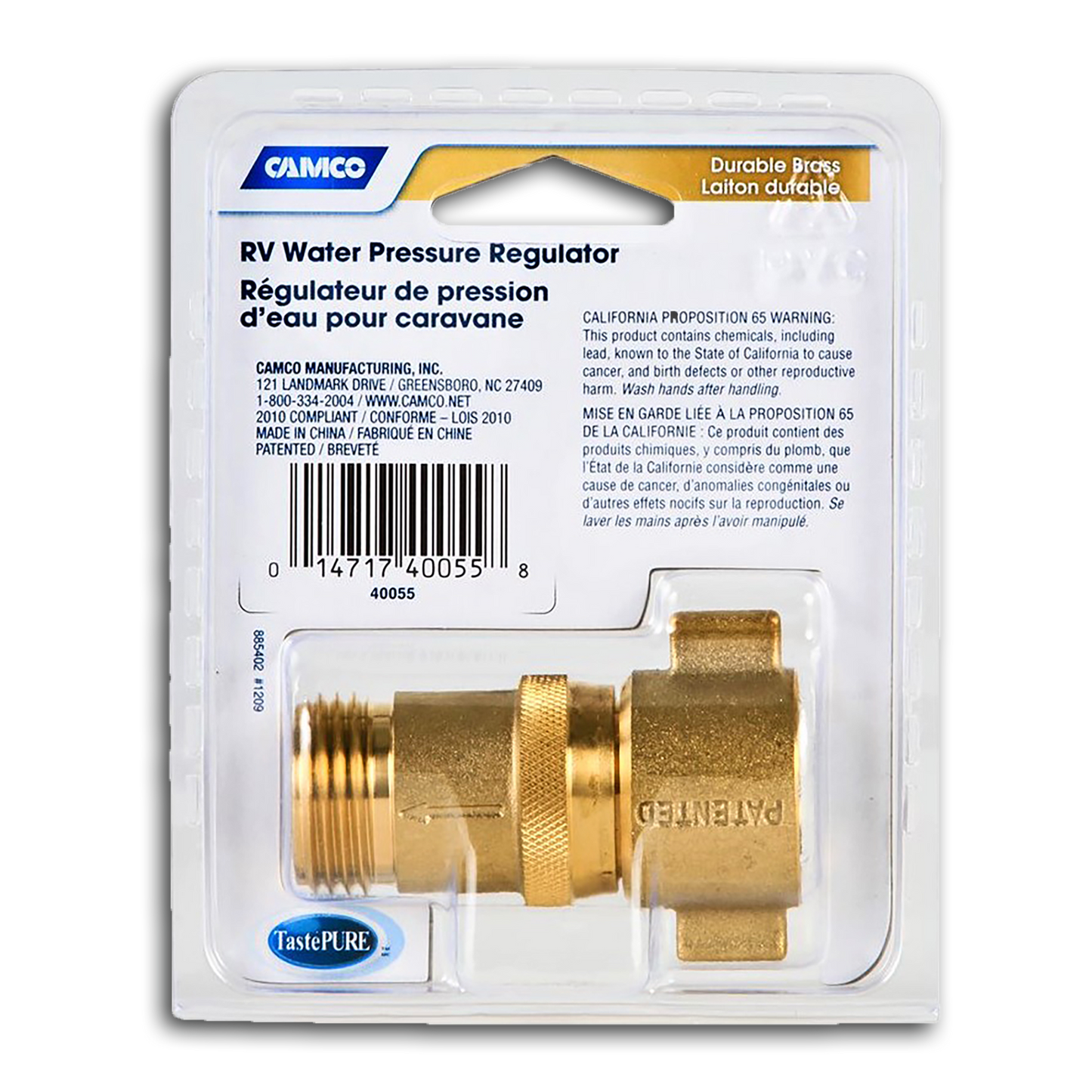 WATER PRESSURE REGULATOR