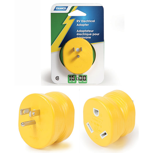CARDED 15M/30F POWER GRIP ELECTRICAL ADAPTER