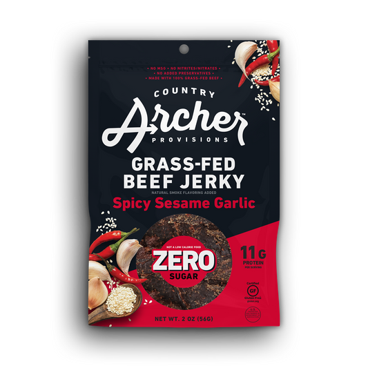 ZERO SUGAR SPICY SESAME GARLIC BEEF JERKY