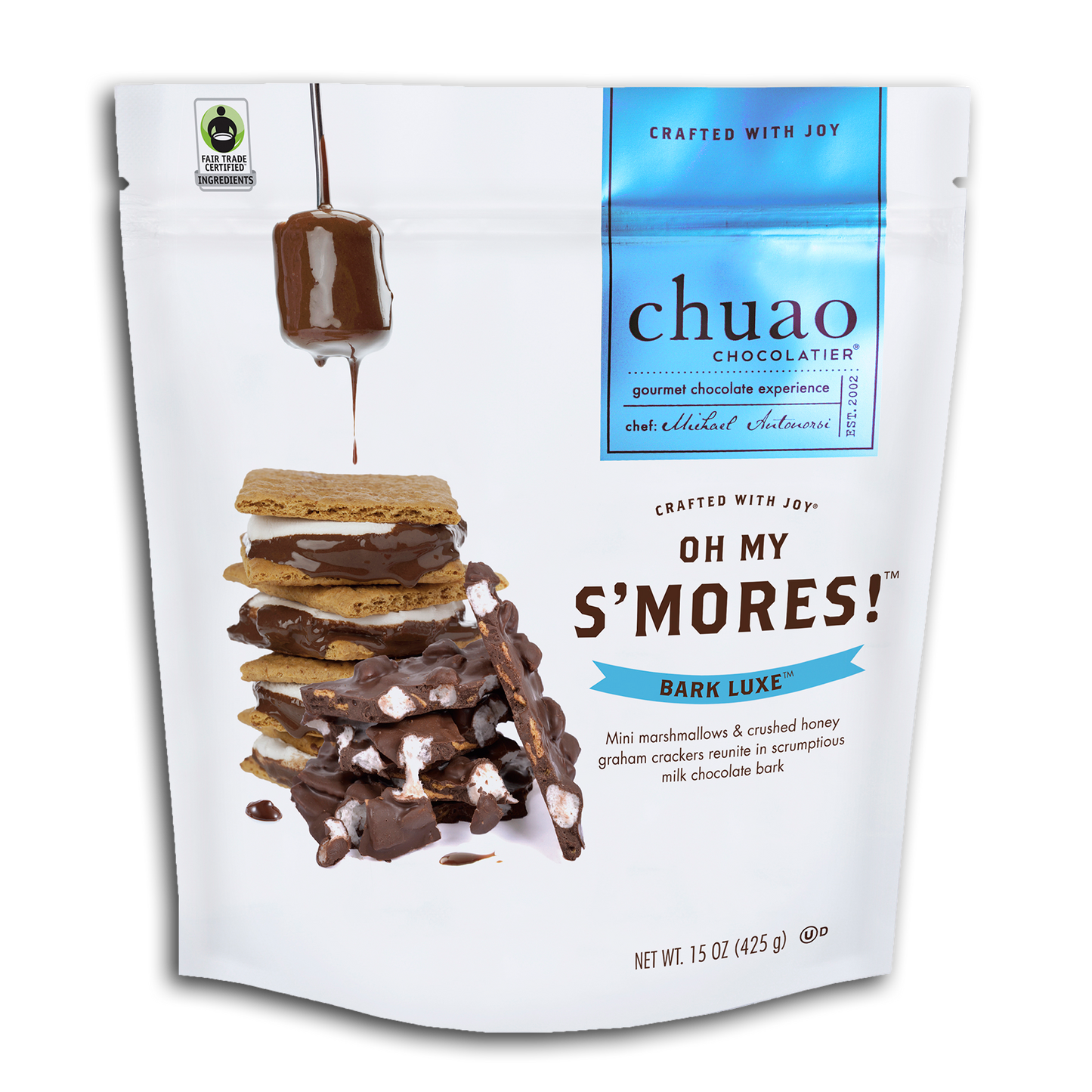 15OZ CHUAO OH MY S'MORES! BARK LUXE POUCH