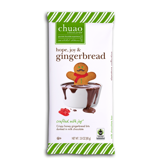 12PC CHUAO HOPE, JOY & GINGERBREAD BAR DISPLAY