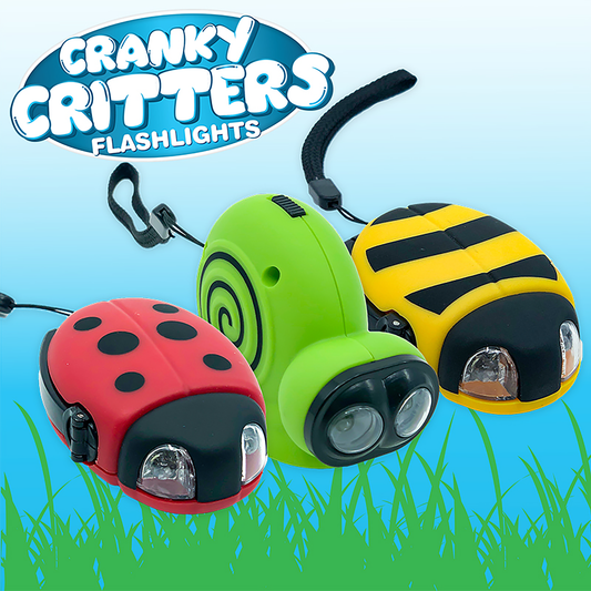 12PC CRANKY CRITTERS FLASHLIGHT DISPLAY