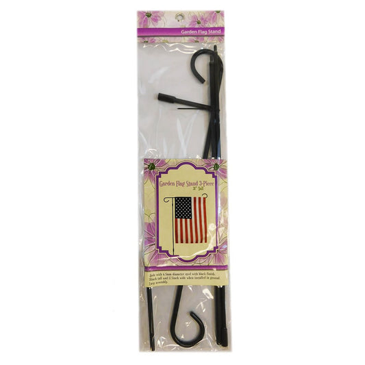 3PC GARDEN FLAG STAND