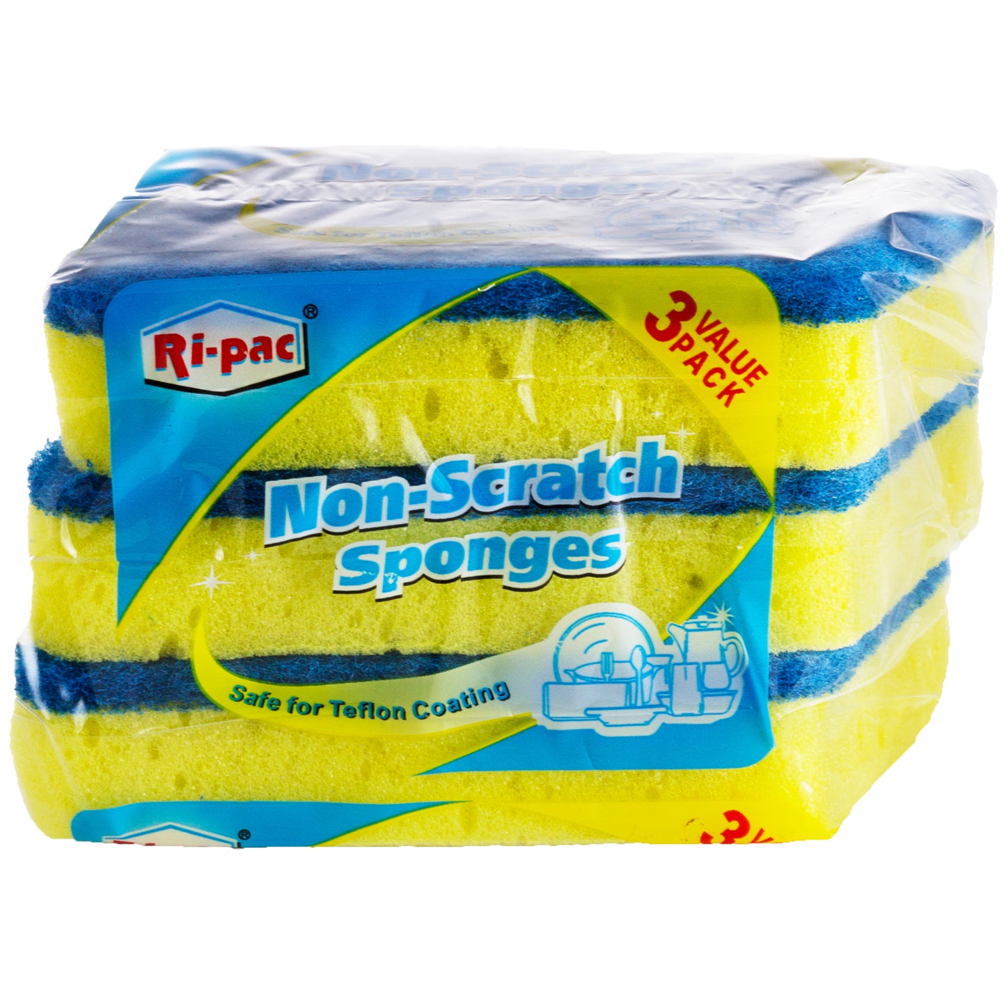 3PK NON-SCRATCH SPONGES