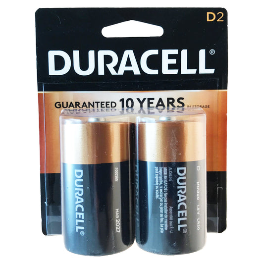 D DURACELL COPPERTOP ALKALINE BATTERIES