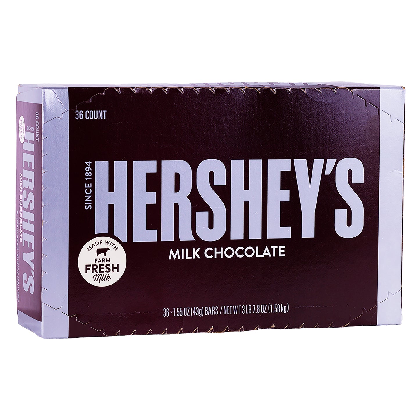 36PK HERSHEY'S MILK CHOCOLATE BAR DISPLAY