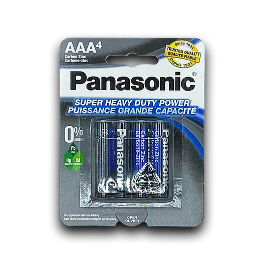 4PK PANASONIC AAA BATTERIES