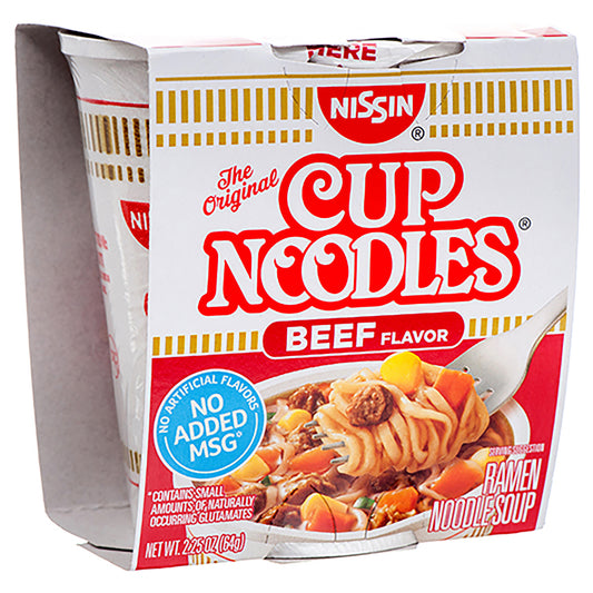 12PC BEEF NISSIN CUP NOODLES CASE