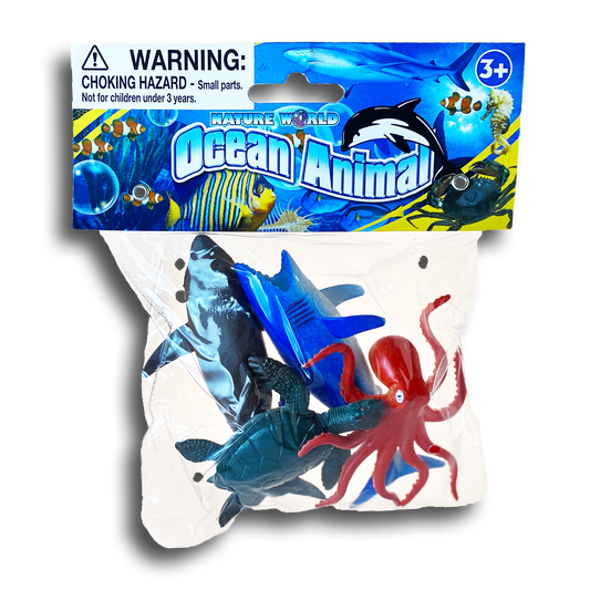 4PC OCEAN ANIMALS