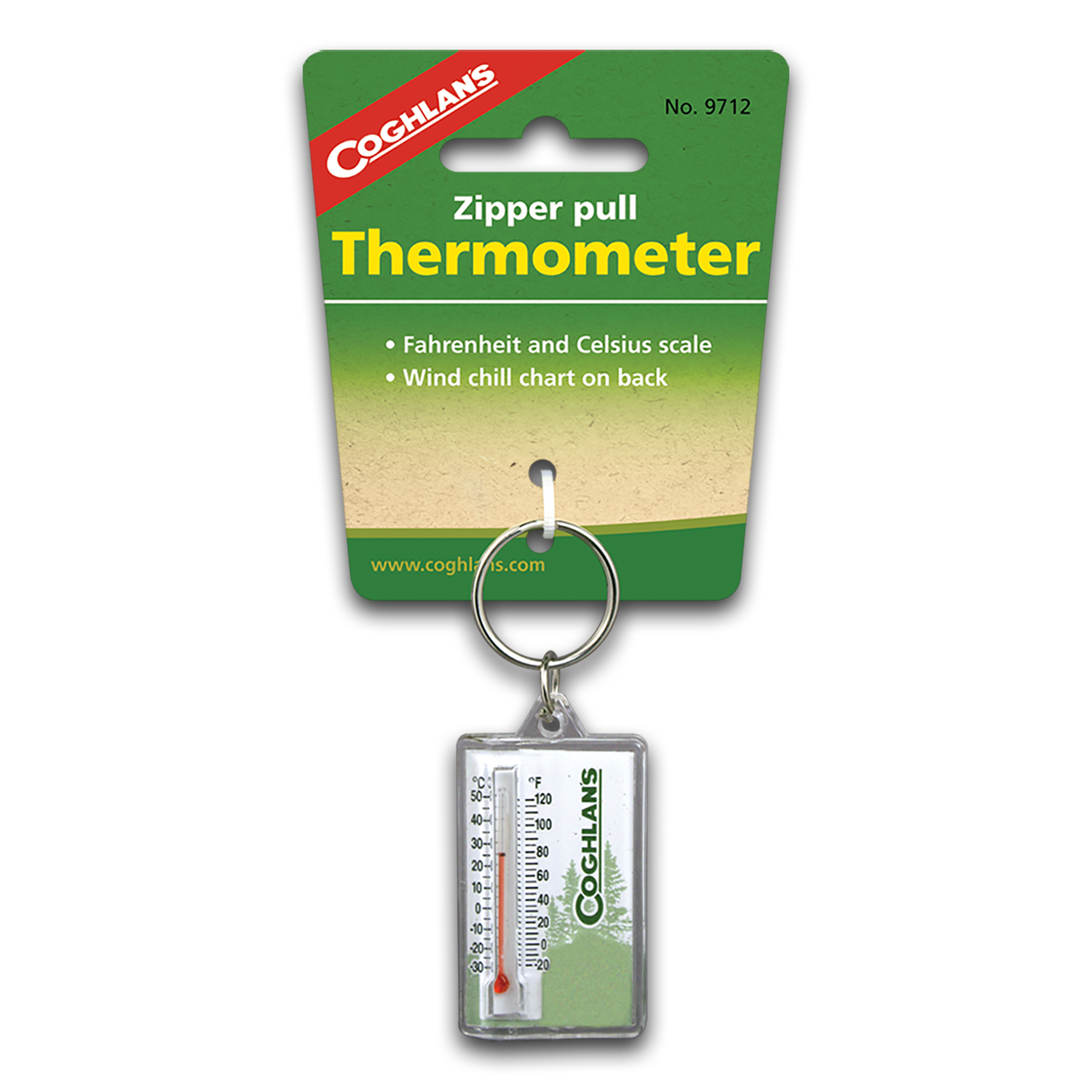 ZIPPER PULL THERMOMETER