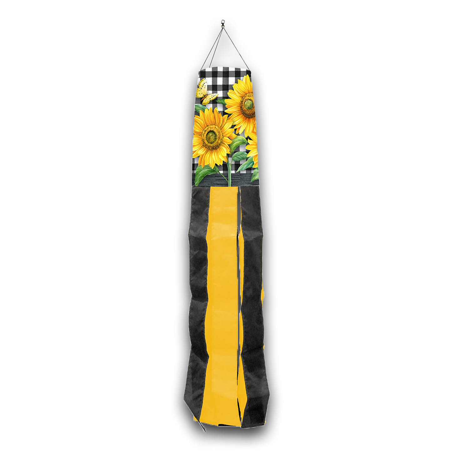 CHECKERED SUNFLOWERS WINDSOCK