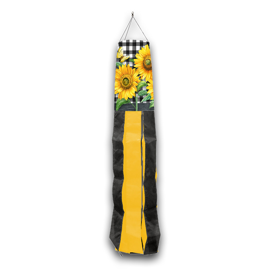 CHECKERED SUNFLOWERS WINDSOCK