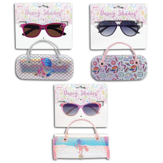 GIRLS SUNGLASSES W/CASE