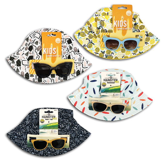 KIDS BUCKET HAT & SUNGLASSES COMBO