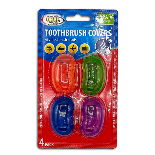 4PK TOOTHBRUSH COVERS