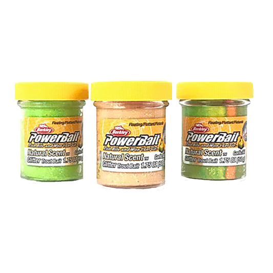 POWERBAIT GARLIC GLITTER TROUT BAIT