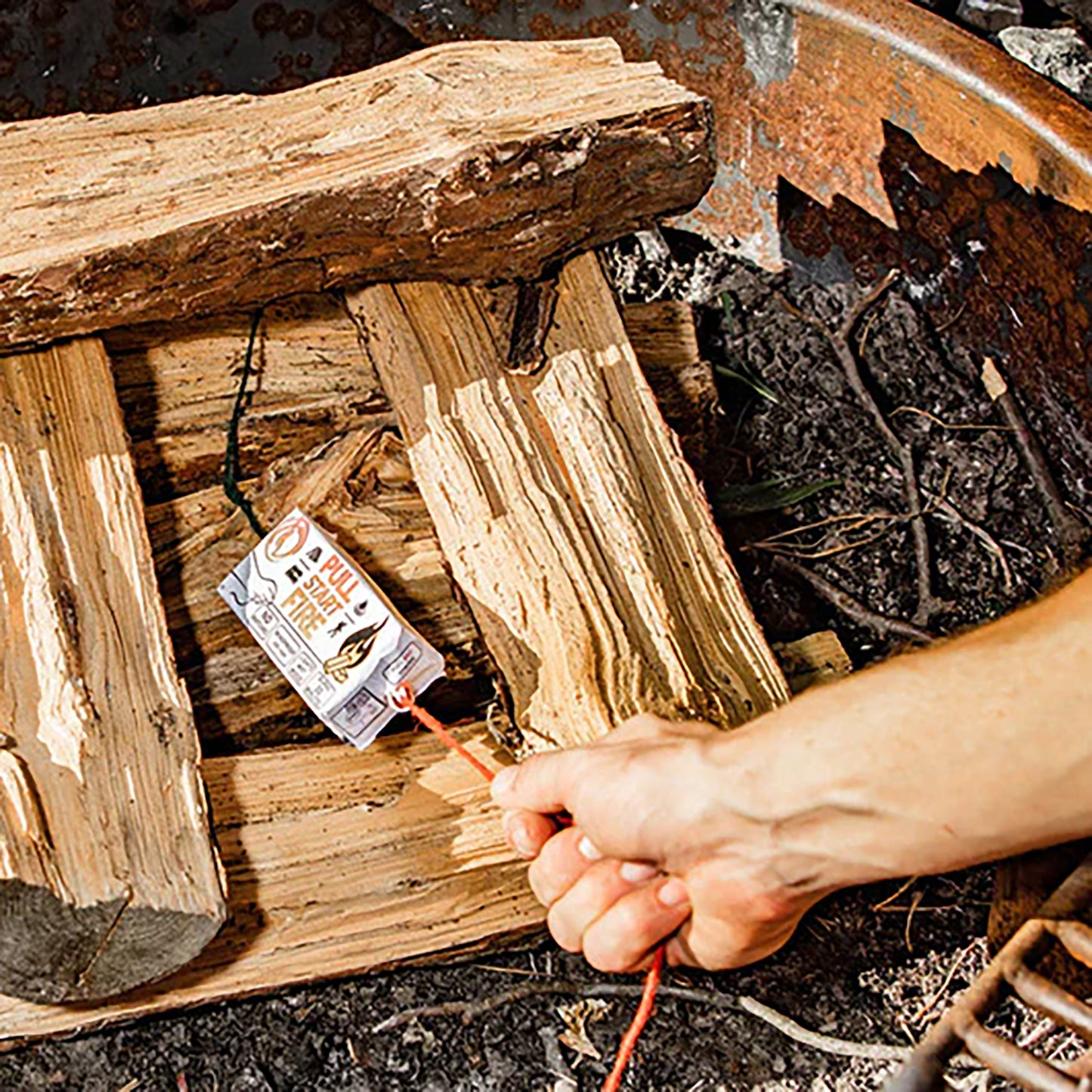 SINGLE PULL START FIRE