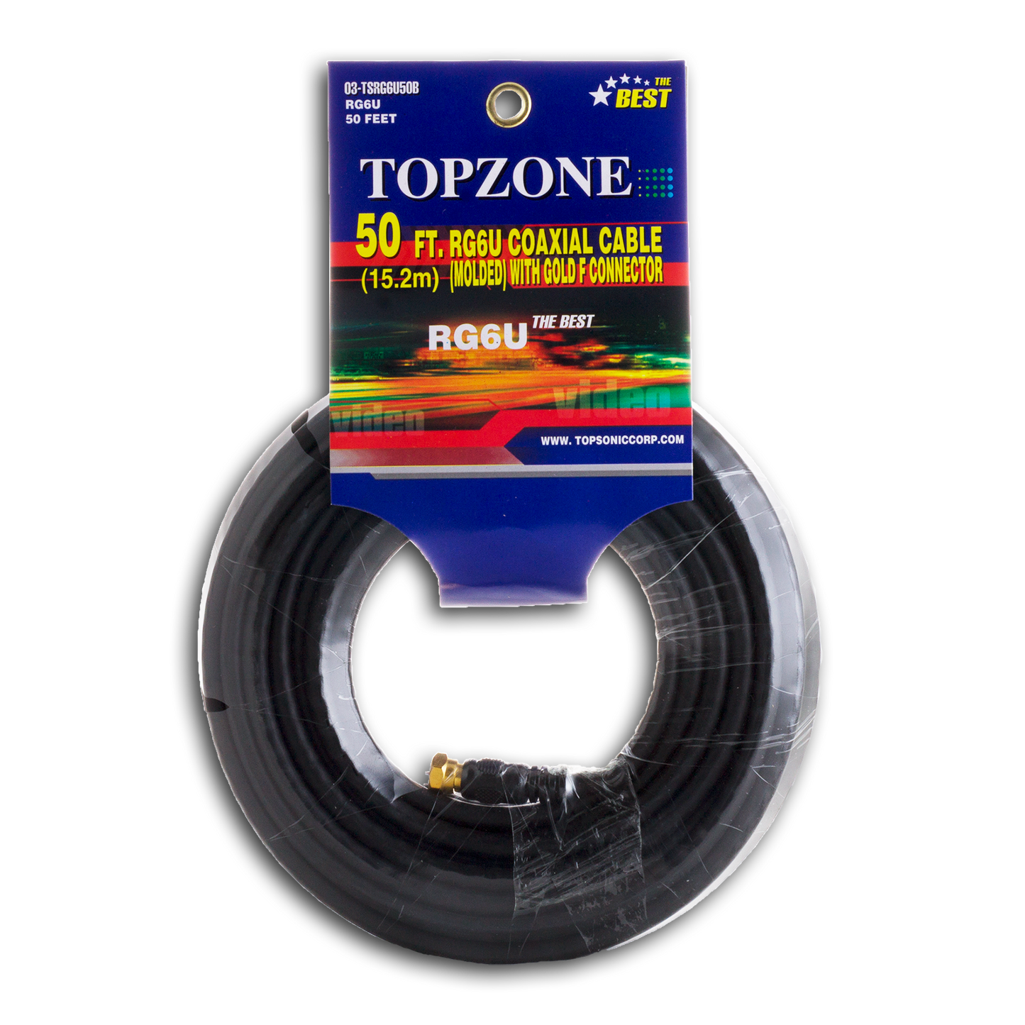 RG6U GOLD PLATED COAX TV CABLE