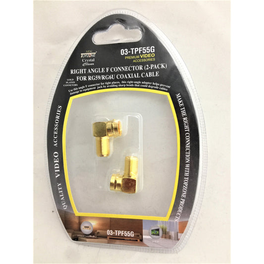 2PK RIGHT ANGLE COAX CONNECTOR