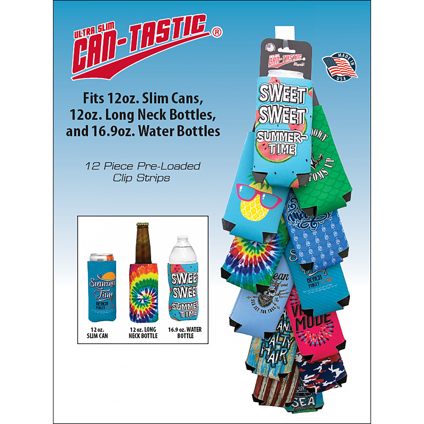 12PC CAN-TASTIC CLIP STRIP