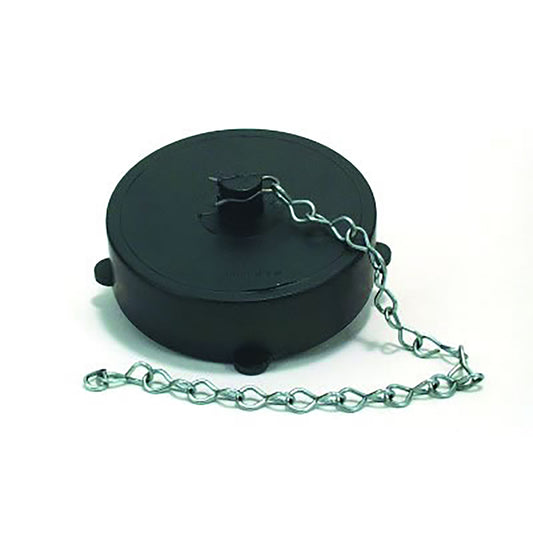 3" FEMALE THREAD CAP W/CHAIN