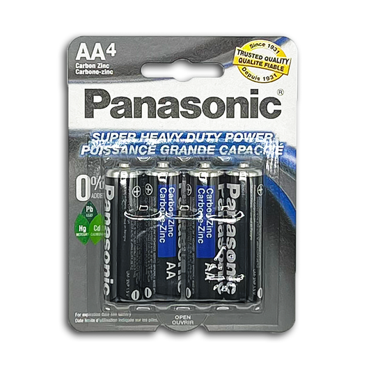 4PK PANASONIC AA BATTERIES